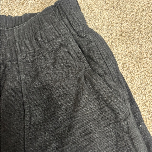 Madewell Linen Breezewoven Pull On High Rise Straight Pants Black XS - Picture 10 of 11